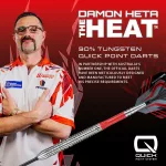 Set sageti darts steel Harrows QP Damon Heta Natural, 23g 90% wolfram
