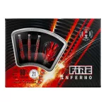Sageti darts Harrows steel 21g, Fire Inferno 90% tungsten