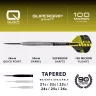 Set sageti darts steel Harrows QP Tapered, 22g 90% wolfram