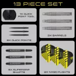 Set sageti darts steel Harrows QP NX90 Tapered 24g 90% wolfram