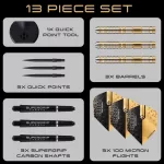 Set sageti darts steel Harrows QP Chizzy Series 2, 21g 90% wolfram