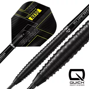   Set sageti darts steel Harrows QP NX90  Black Edition, 21g 90% wolfram