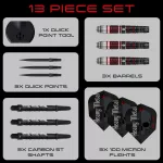 Set sageti darts steel Harrows QP Ryan Searle Series 2, 22g 90% wolfram