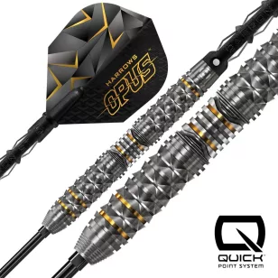 Set sageti darts steel harrows QP Opus, 21g 90% wolfram