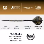 Set sageti darts steel Harrows QP Opus, 23g 90% wolfram