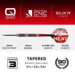 Set sageti darts steel Harrows QP Damon Heta Series 3, 21g 90% wolfram