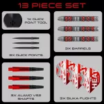 Set sageti darts steel Harrows QP Damon Heta Series 3, 23g 90% wolfram