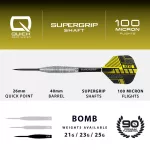 Set sageti darts steel Harrows QP NX90 Bomb, 21g 90% wolfram