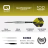 Set sageti darts steel Harrows QP NX90 Bomb, 25g 90% wolfram