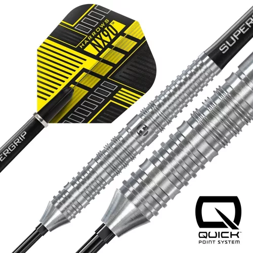 Set sageti darts steel harrows QP NX90 Parallel, 22g 90% wolfram