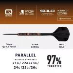Set sageti darts steel Harrows Trinity 24g, 97% wolfram