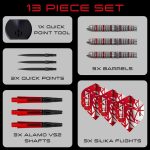 Set sageti darts steel Harrows Damon Heta Series 4 Quick Point 21g 90% wolfram