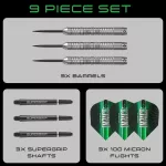 Set sageti darts steel Harrows Impact 22g 90% wolfram