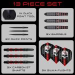 Set sageti darts steel Harrows Ryan Searle Series 3, 23g Quick Point, 90% wolfram