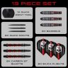   Set sageti darts steel Harrows Ryan Searle Series 3, 23g Quick Point, 90% wolfram