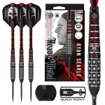 Set sageti darts steel Harrows Ryan Searle Series 3 Quick Point 30g, 90% wolfram