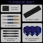Set sageti darts harrows Nox 22g brass