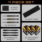 Set sageti darts steel Harrows Vulcan 26g brass