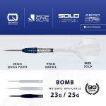 Set sageti darts steel Harrows Geo Bomb 23 Quick Point, 90% wolfram