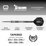 Set sageti darts steel harrows Supergrip QP Tapered, Quick Point, 22g,90% wolfram