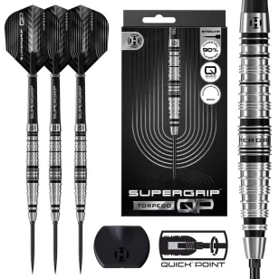   Set sageti darts Harrows QP Supergrip Torpedo 23g, 90% wolfram