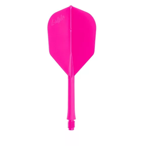 Fluturas si tija darts L-Style Bartflight 260 roz neon, fluturas L3 si tija medie
