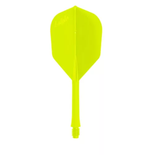 Fluturas si tija darts L-Style Bartflight 260 galben neon, fluturas L3 si tija medie