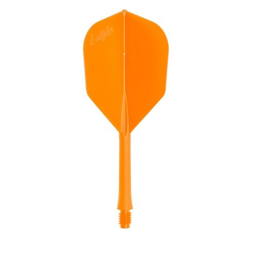 Fluturas si tija darts L-Style Bartflight 260 portocaliu neon, fluturas L3 si tija medie