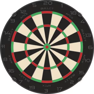   Tinta darts Bullet Apex Black Edition sisal, calitate competitionala, sarma ascutita