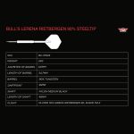 Set sageti darts steel Bull's Lerena Rietbergen 24g, 90% wolfram