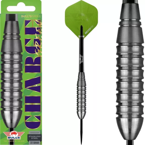 Set sageti darts steel Bull's Charge verde, 22g brass
