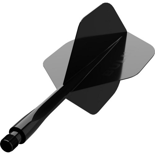 Fluturas si tija darts Bull's Union negru, fluturas tip no6 si tija medie