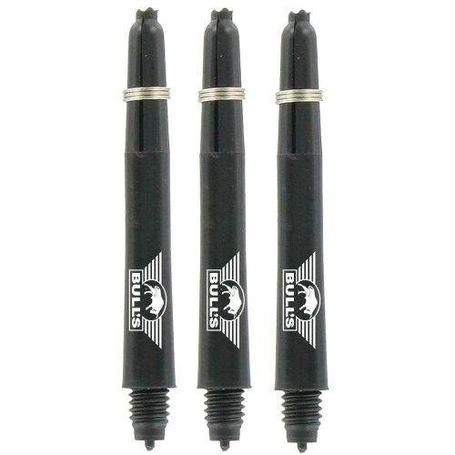 Tije Darts Bull's Nylon, plastic, Negru, mediu, 39mm-es