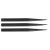 Varf darts metalic Bull's NL Triangular, negru 32 mm
