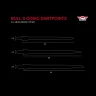 Varf darts Bull's Conic negru, 44mm
