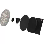 Sistem de reducere a zgomotului pentru tinta de darts, Bull's