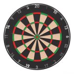 Inel cu numere pentru tinta darts auriu,argintiu si alb-3 buc/ set