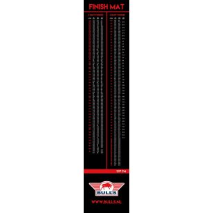Covor darts moale cu iesire Bulls Carpet Finish 300×62cm, negru-rosu