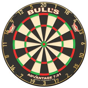 Tinta de darts Bull's Advantage 7.01, cu sarma ascutita, calitate competitionala, din sisal