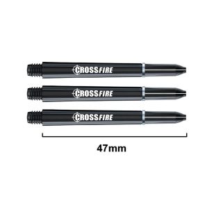 Tija darts lunga Red Dragon Crossfire, din fibra de carbon, 47 mm