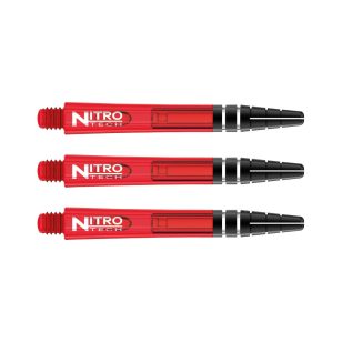 Tija darts Reddragon Nitrotech plastic rosu, mediu, 42mm
