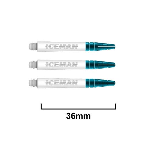 Tije Darts Reddragon Gerwyn Price Nitro Ionic plastic alb , scurte, 36mm