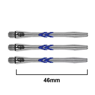   Tija darts Gerwyn price "Iceman" V-groove Aluminium , argintiu 46mm