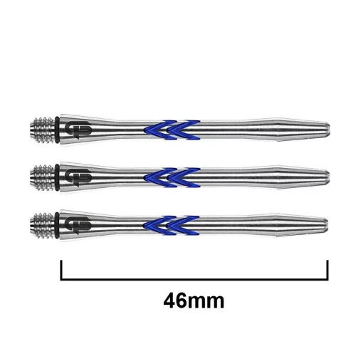 Tija darts Gerwyn price "Iceman" V-groove Aluminium , argintiu 46mm