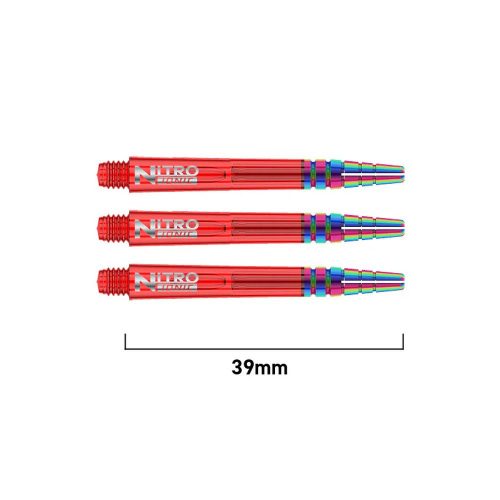 Tija darts medie Red Dragon Nitro Ionic plastic cu varf metalic, rosu 39mm