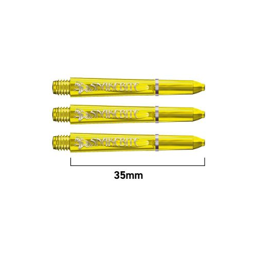 Tija darts scurta Red Dragon Snakebite VRX, galben, 35 mm
