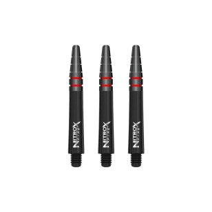 Tija Darts Red Dragon Nitro Xfire plastic, top metalic, negru, scurt 36mm