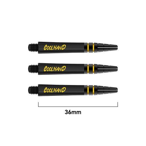 Tija darts scurta Red Dragon Nitrotech Luke Humphries Coolhand, negru-auriu, 36mm
