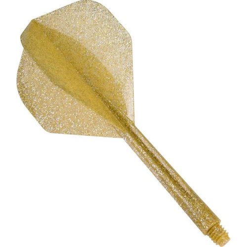 Fluturas si tija darts Condor Glitter auriu, fluturas standard si tija lunga