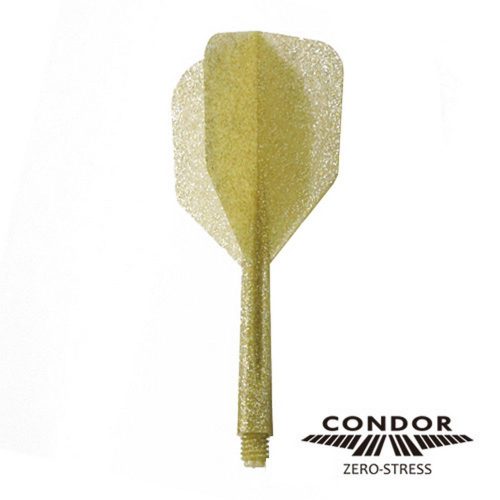Fluturas si tija darts Condor Glitter auriu, fluturas Small si tija medie